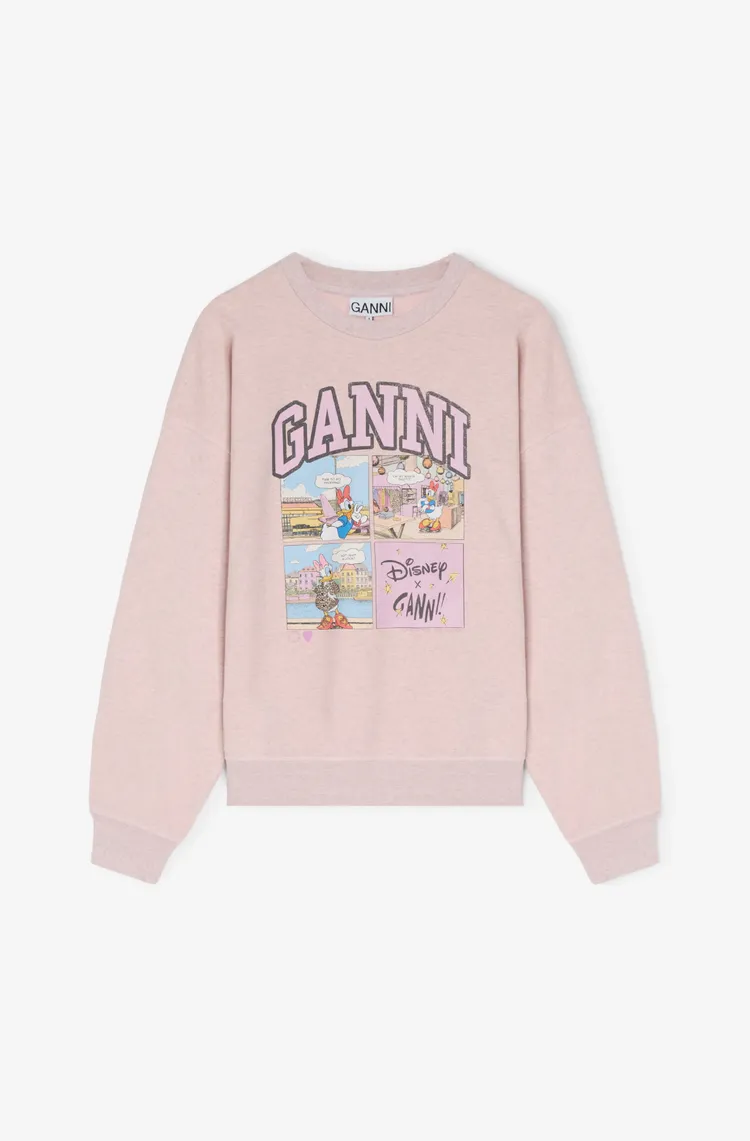 GANNI X DISNEY圓領衛衣（山櫻粉），1萬1800元。品牌提供