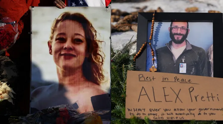 遭ICE槍殺的2位美國公民古德（左）與普雷蒂。路透