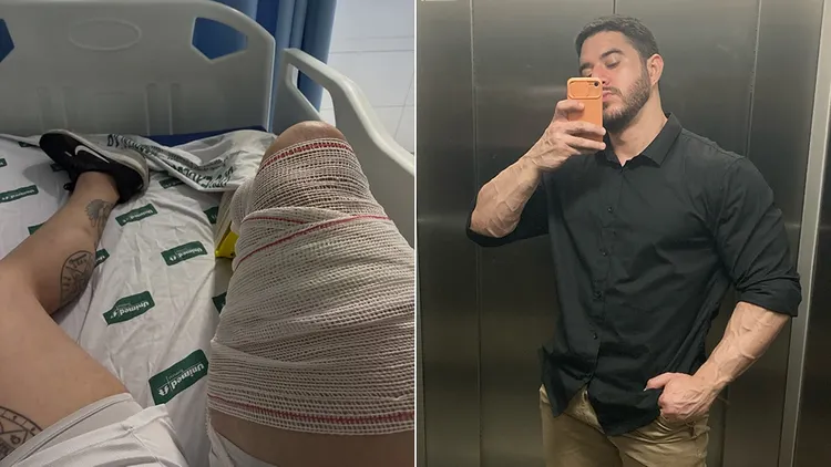 拉涅利po出自己在醫院治療的照片。翻攝自拉涅利IG