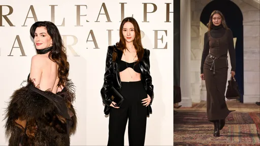 紐約時裝周｜Ralph Lauren秀場雙辣對決　安海瑟薇裸背尬鄭秀晶腹肌