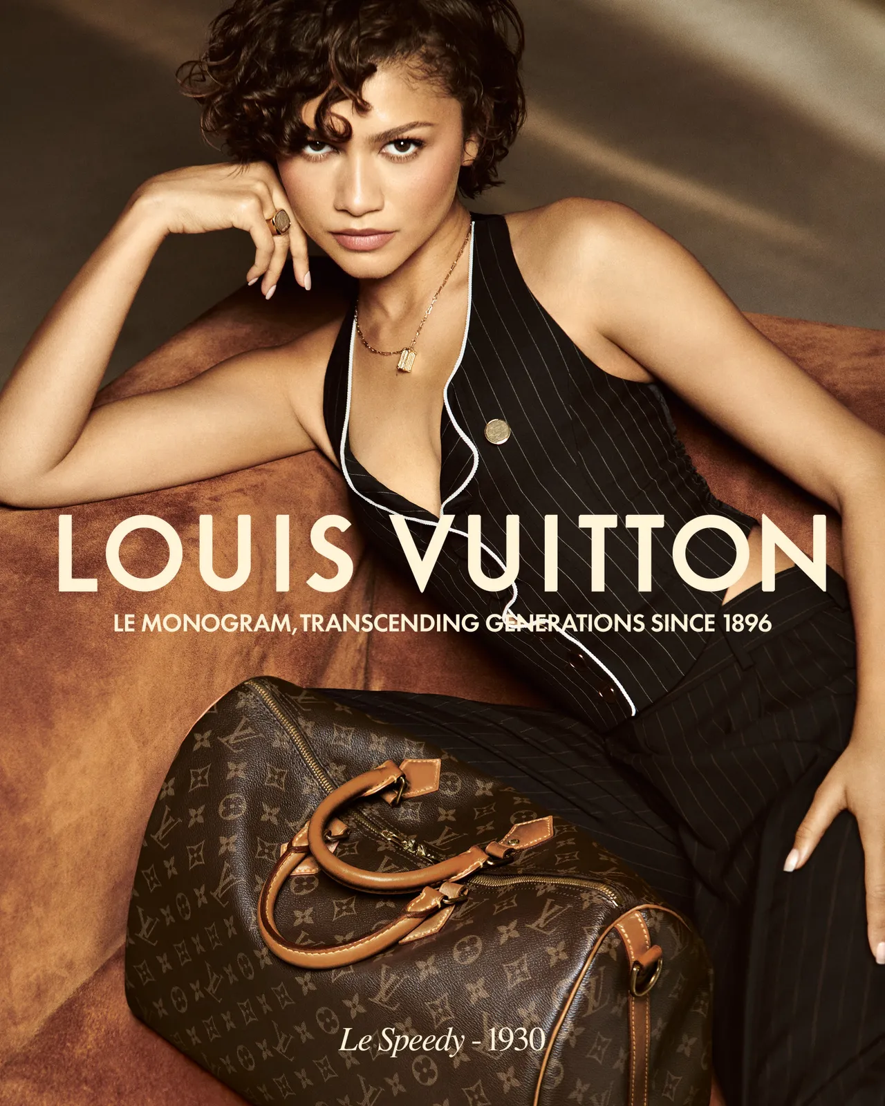 Zendaya演繹誕生於1930年代初期的Louis Vuitton Speedy。品牌提供