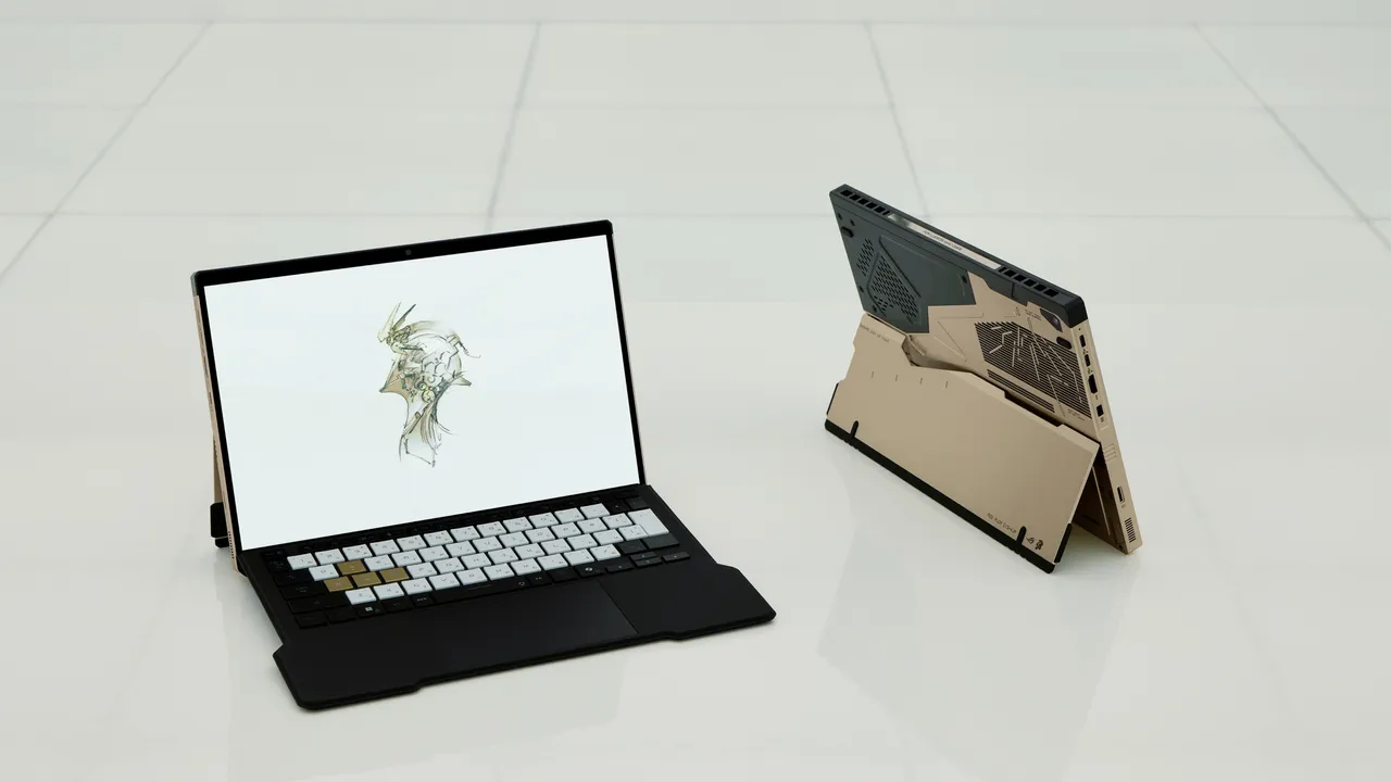 ROG Flow Z13-KJP由新川洋司親自操刀，以工作室標誌性吉祥物「Ludens」為靈感設計。華碩提供