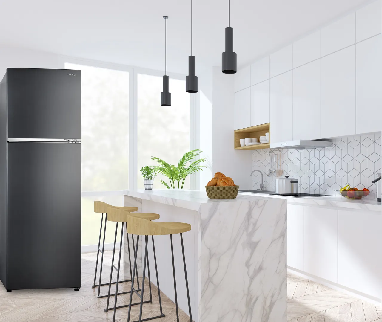 美型窄身設計兼顧保鮮效能，奇美雙門冰箱滿足現代家庭需求！