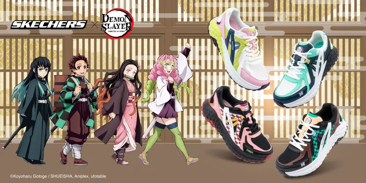 MONSTER EVO復古街頭運動鞋以炭治郎、禰豆子、時透無一郎、甘露寺蜜璃為主角。品牌提供