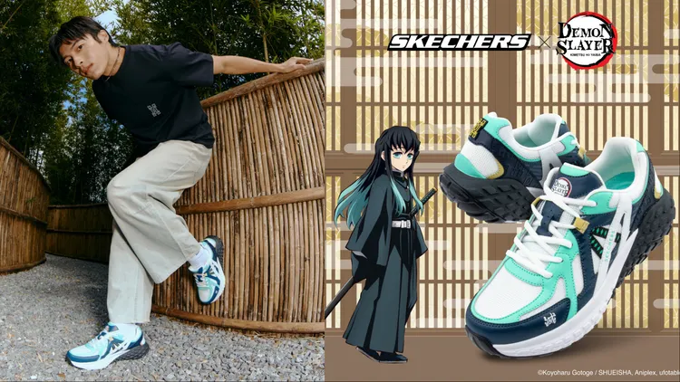SKECHERS X《鬼滅之刃》霞柱時透無一郎MONSTER EVO，3590元。品牌提供