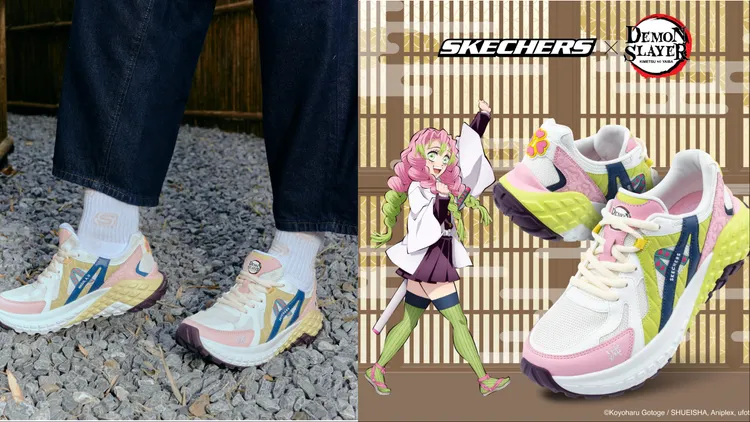 SKECHERS X《鬼滅之刃》戀柱甘露寺蜜璃MONSTER EVO，3490元。品牌提供