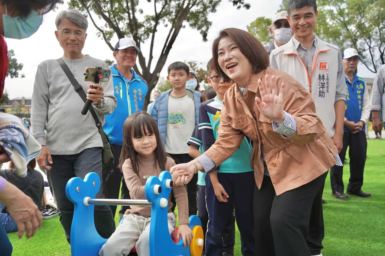 九如鄉巴轆公園正式啟用。翻攝畫面