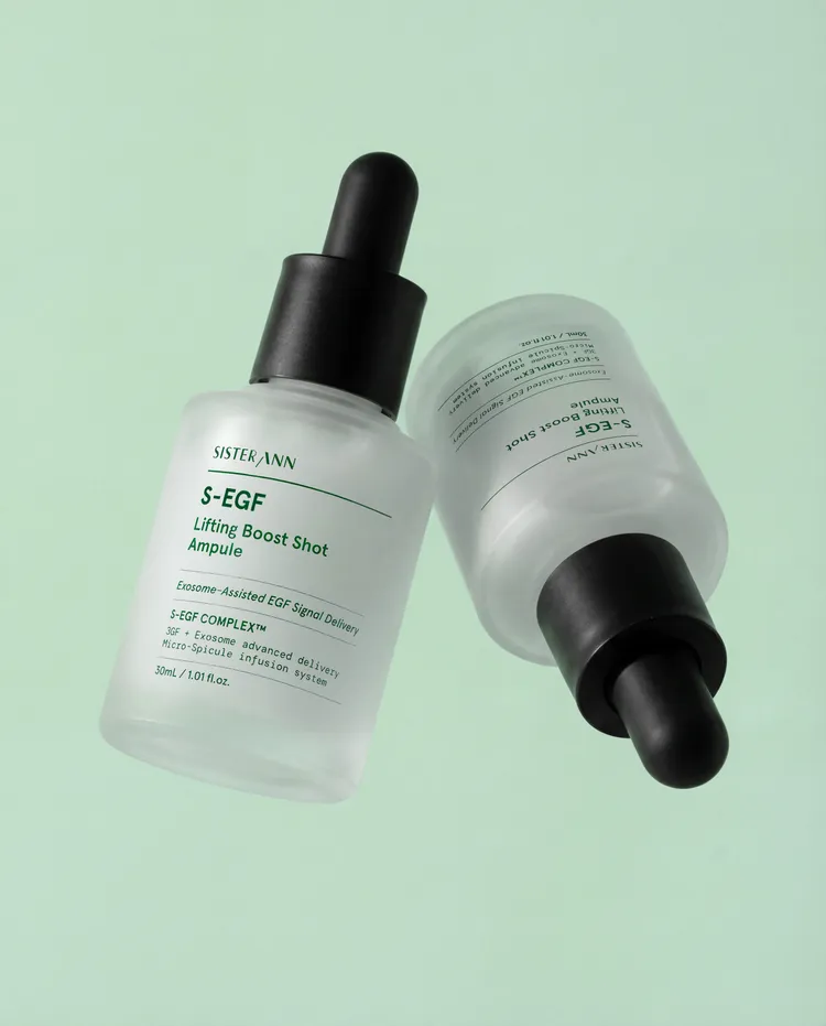 受到韓國藥妝圈熱議的SISTER ANN S-EGF緊緻賦活安瓶精華登台。品牌提供