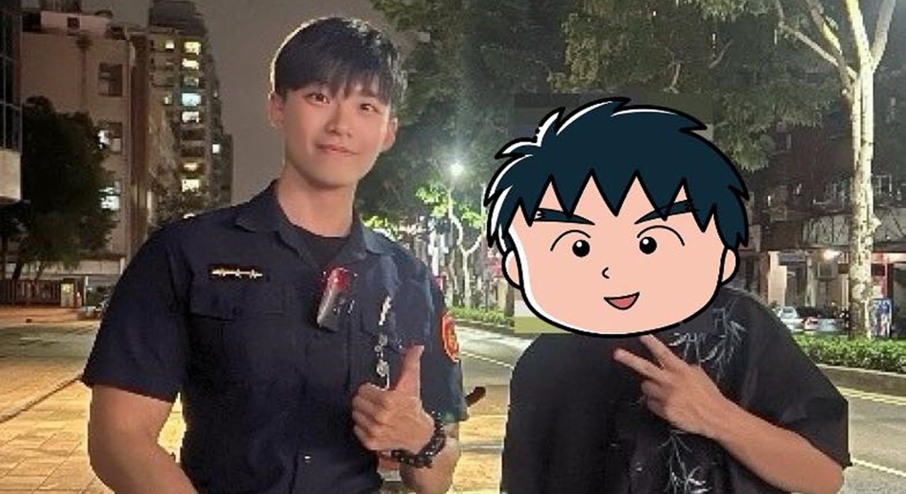 解救被咬住褲腳的男子 「天菜暖警」照片曝!網暴動:比明星還帥