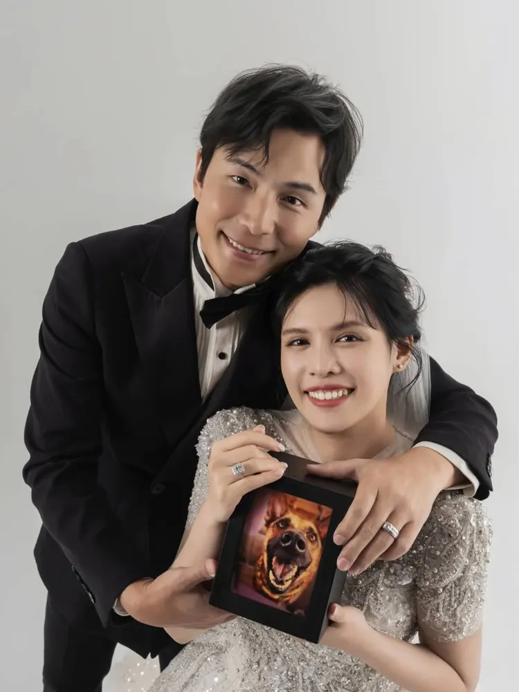 孫協志與夏宇童婚紗照，由鯊魚哥掌鏡。翻攝孫協志IG