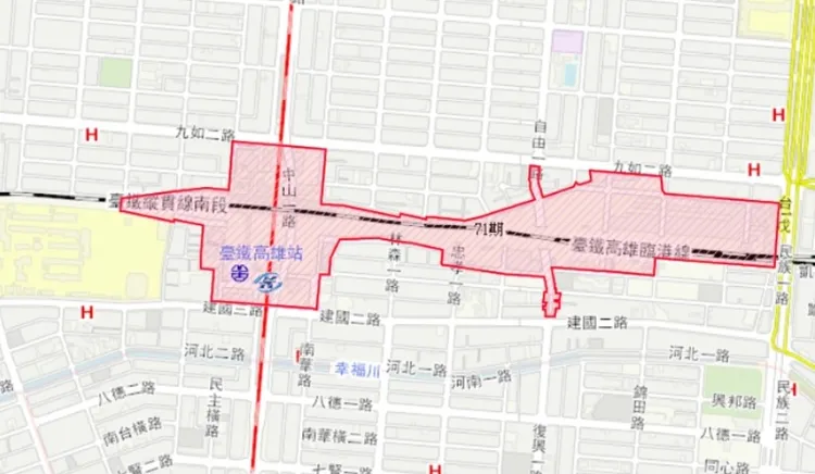71期重劃區已成為許多建商購地卡位核心。高市府提供