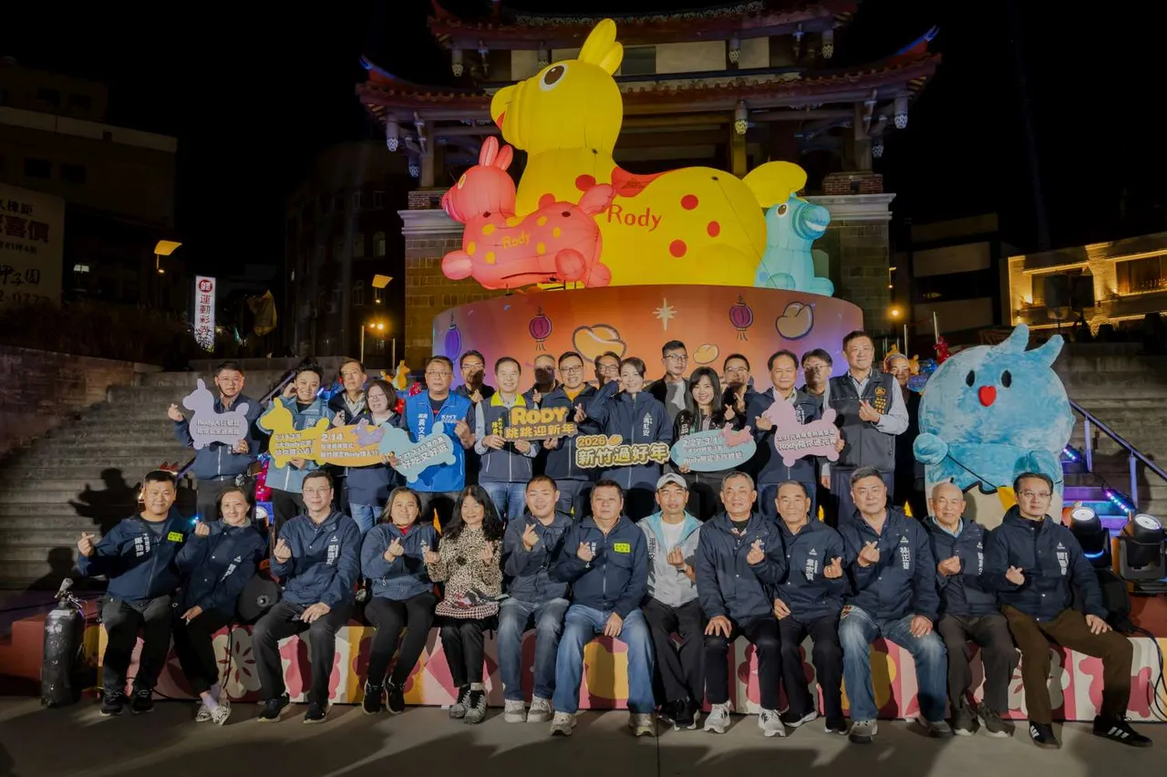 新竹過好年燈節開跑。新竹市府提供