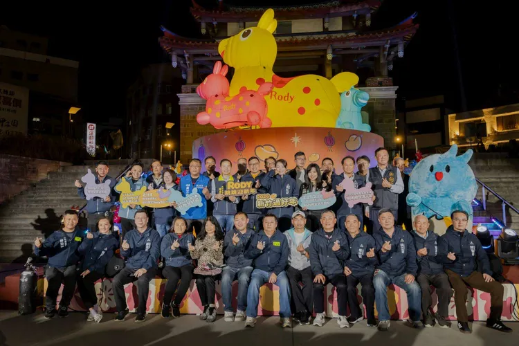 新竹過好年燈節開跑。新竹市府提供