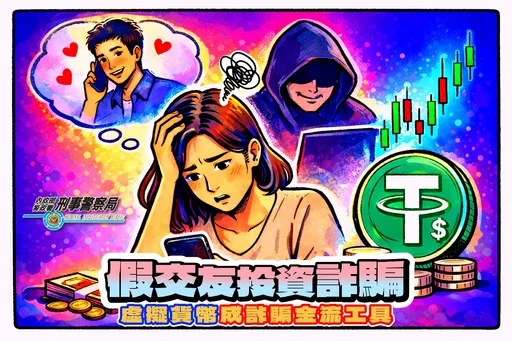 桃園女投資虛擬貨幣遭詐700萬　警揭7大誘導流程