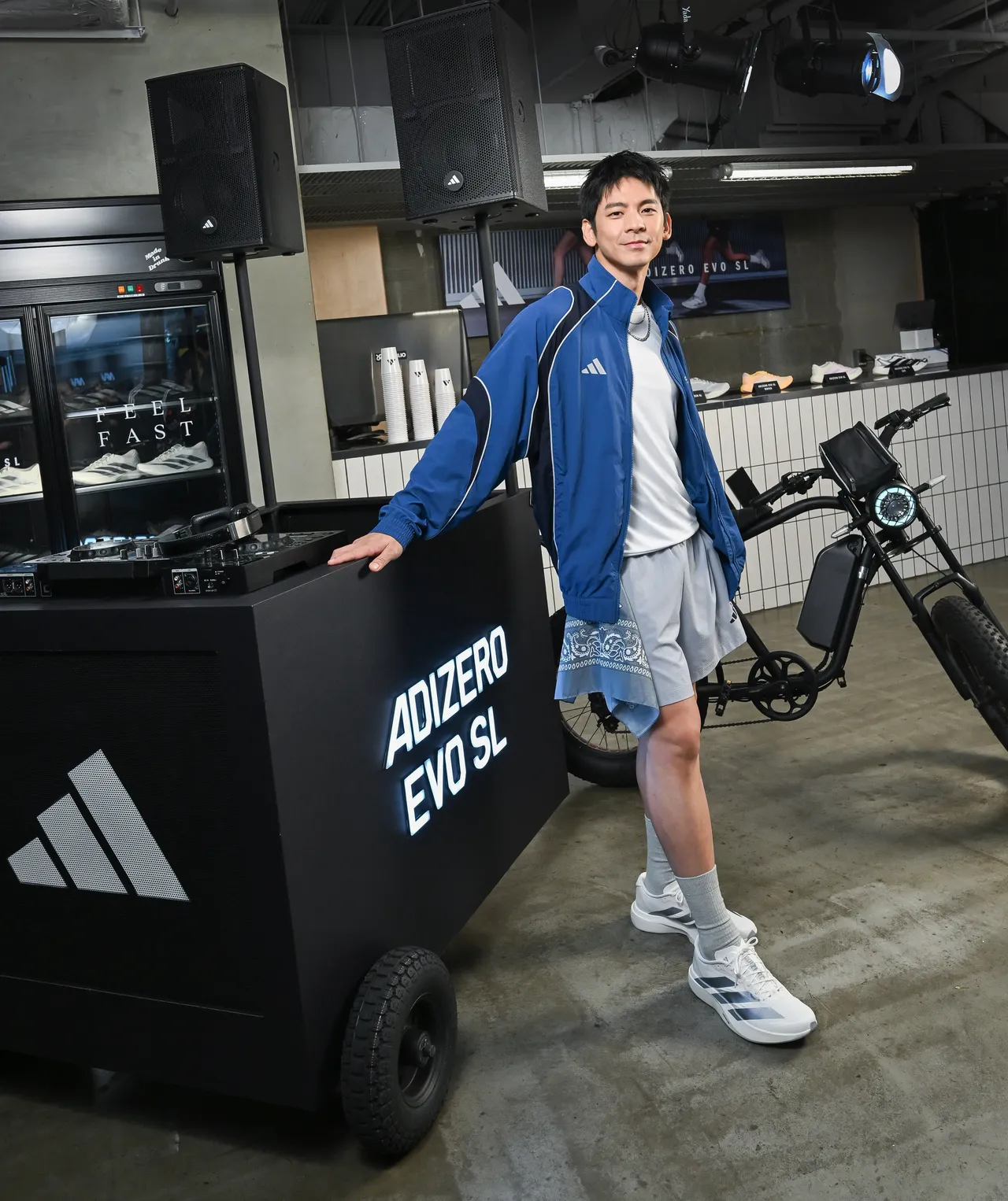 林柏宏今日出席運動品牌adidas Run The Beat 記者會。品牌提供