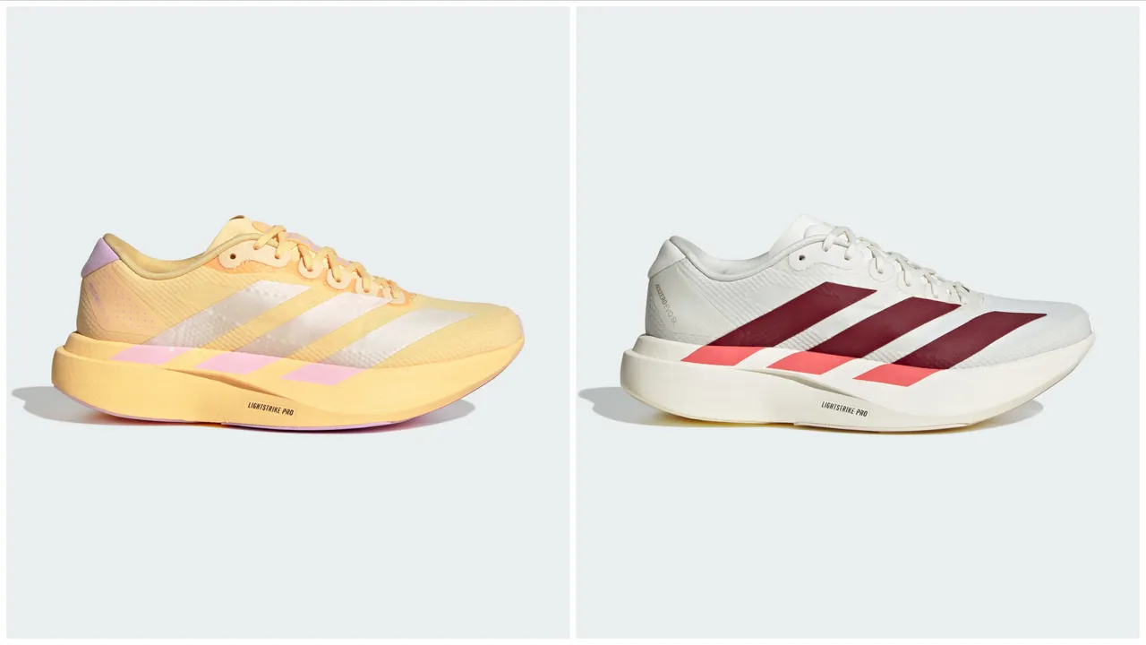 ADIZERO EVO SL
WOVEN女款，左圖KJ3594、右圖JR4732，各4890元。品牌提供