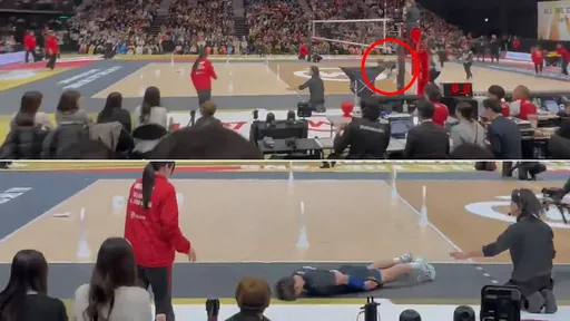 發球打到她！日本球星「顏面貼地滑行道歉」影片爆紅