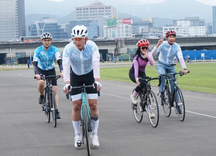 「2026一日北高啟動記者會」彰化縣議員吳韋達、民眾黨主席黃國昌、台北市議員陳宥丞。邱筠媜攝