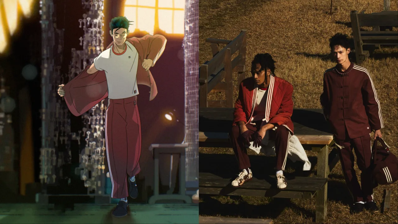 adidas Originals與CLOT推出新春聯名系列，陳冠希（左）則成為動漫形象片的主角。品牌提供