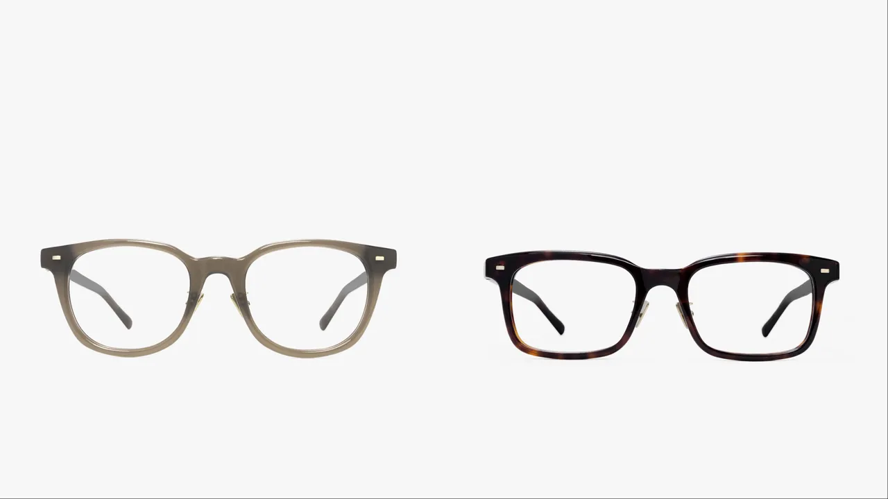 「archi by KlassiC.」AA-001（左）採用方框、AA-002（右）則為中型框。品牌提供