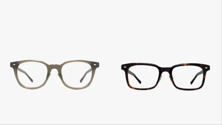 「archi by KlassiC.」AA-001（左）採用方框、AA-002（右）則為中型框。品牌提供