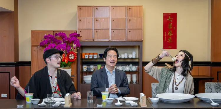 考量Angela的食量，賴清德特別準備100顆水餃款待。總統府提供