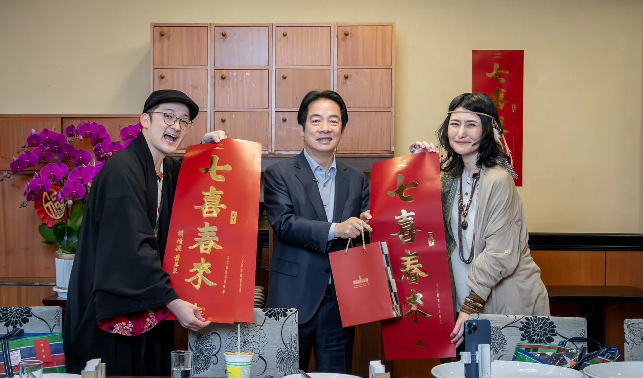 Angela直呼「想要在台灣住下來」。總統府提供