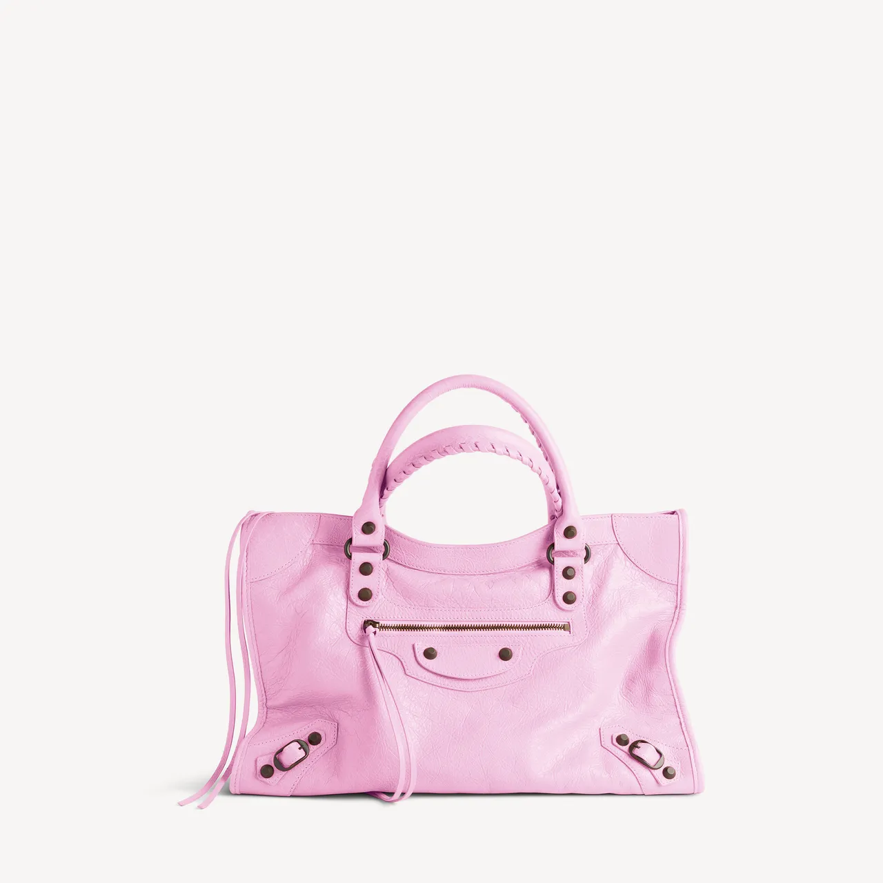 BALENCIAGA情人節精選Women's Le City Bag Medium in Bubbly Pink，9萬2900元。品牌提供