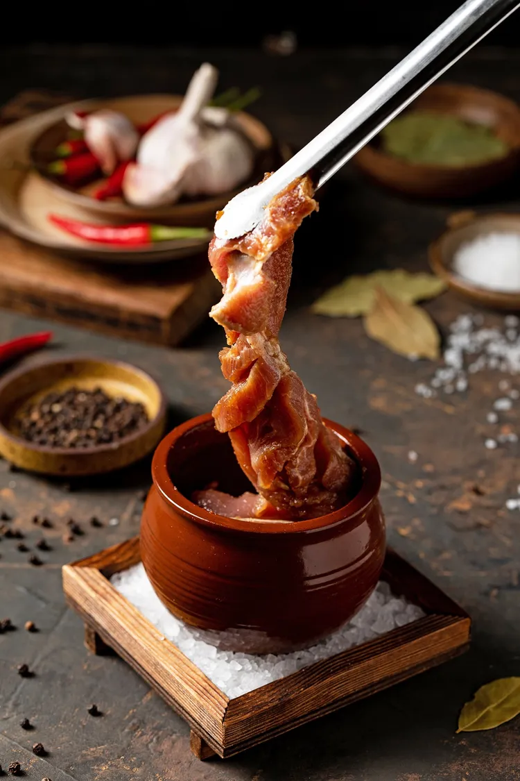 姜滿堂秘製甕醃燒肉條380元。業者提供