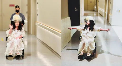 陳文茜在醫院坐輪椅「當飛鳥」　萬人湧入打氣：好美不像病人