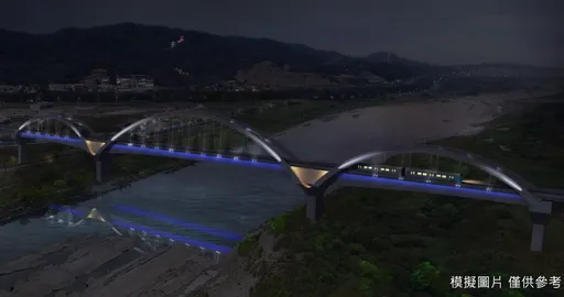 捷運三鶯線光雕點亮新北　鋼拱橋梁驚喜藏節慶「彩蛋」燈效