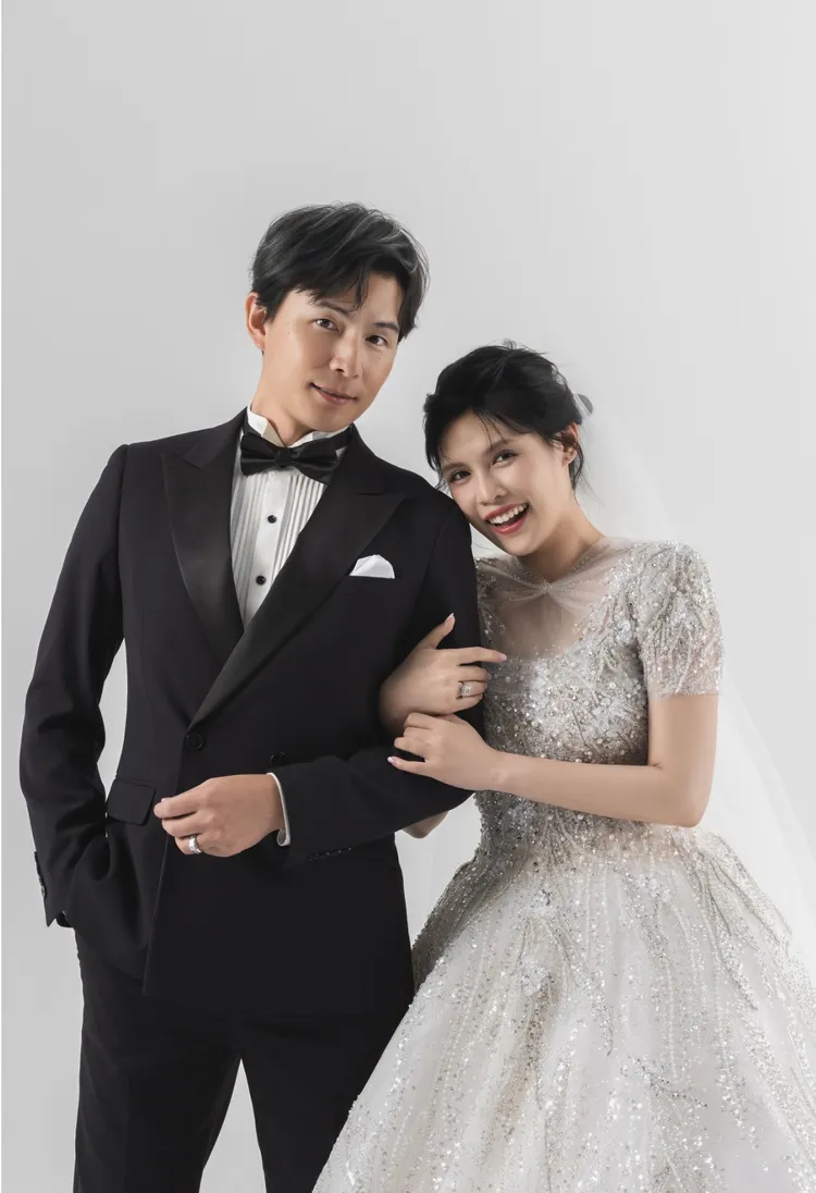 孫協志和夏宇童婚禮走溫馨路線。