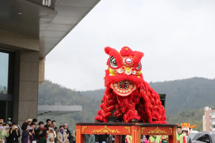 雲品溫泉酒店大年初一以舞獅喜迎春為傳遞新春祝福。雲朗觀光提供