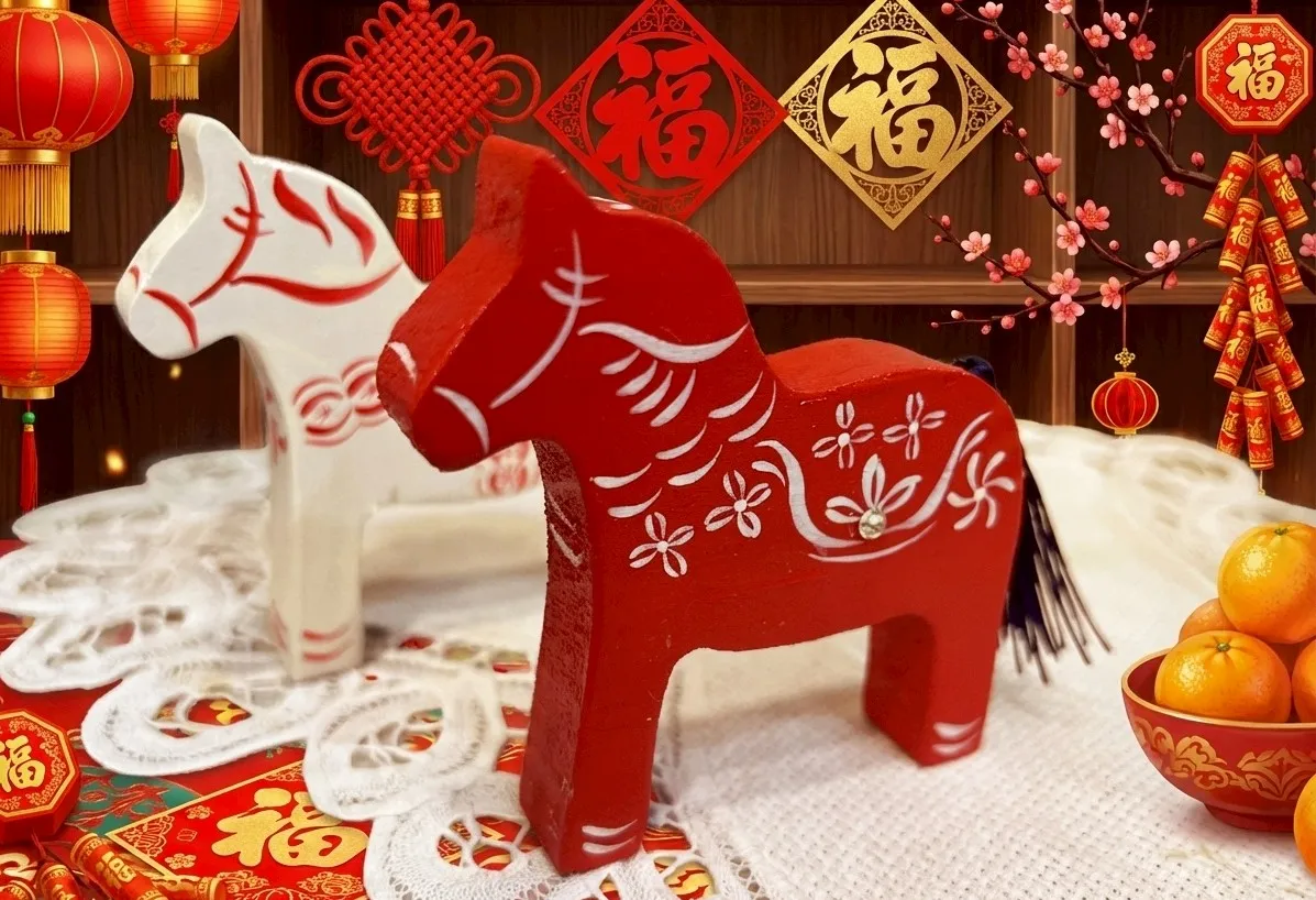 春節期間，翰品酒店高雄推出多元手作活動，親手彩繪紅馬飾品，為新年添好運。雲朗觀光提供