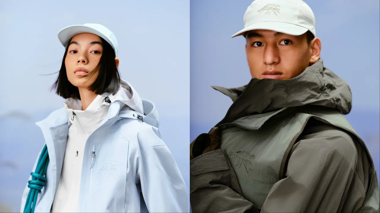 ECCO x White Mountaineering輕量透氣棒球帽（左）、輕量透氣棒球帽（右），各2500元。品牌提供