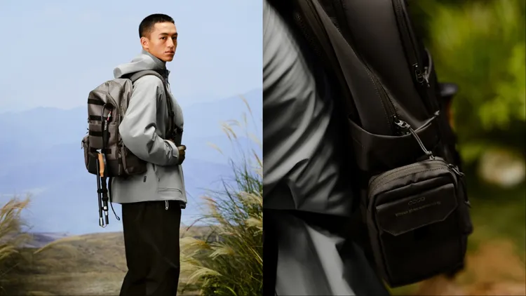 ECCO x White Mountaineering可拆卸多用雙肩包，8200元。品牌提供