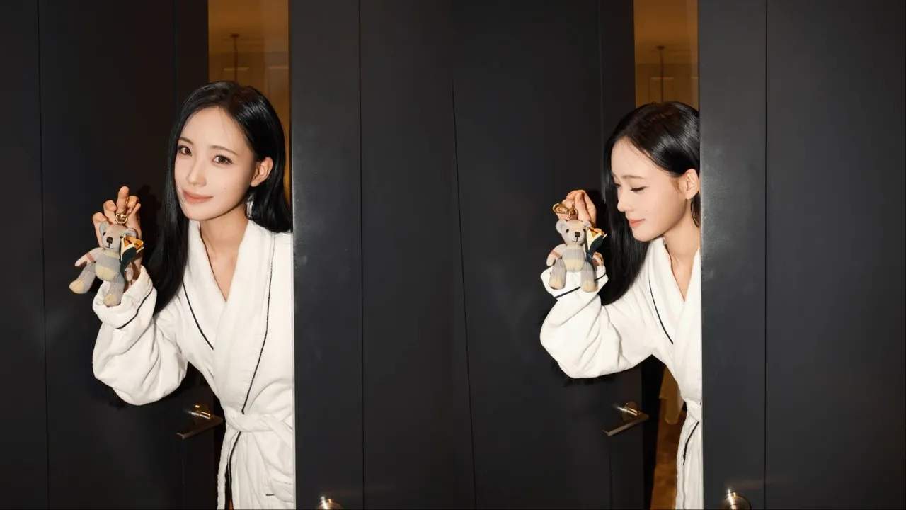 Lily加碼分享看秀前的飯店花絮美照。品牌提供