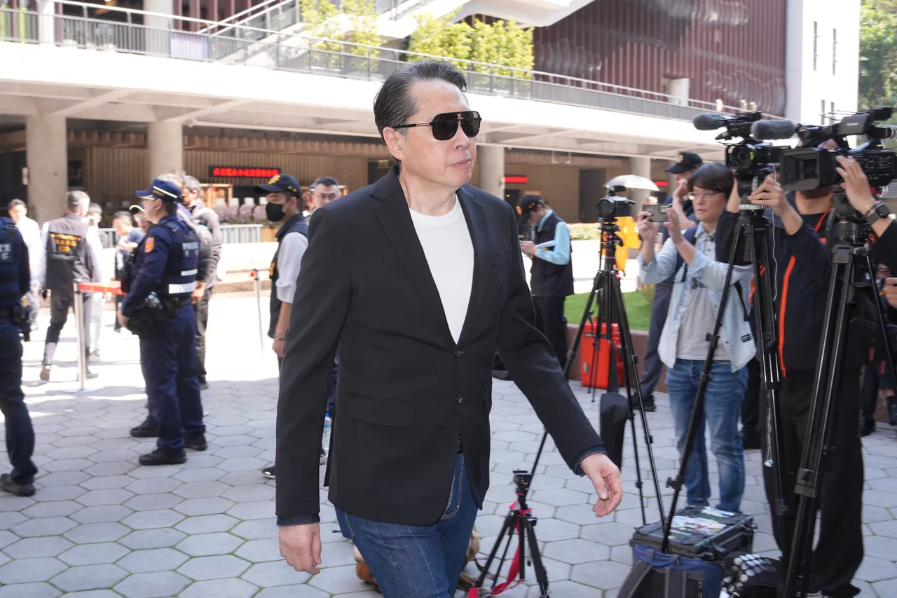 歐陽龍現身告別式。彭欣偉攝