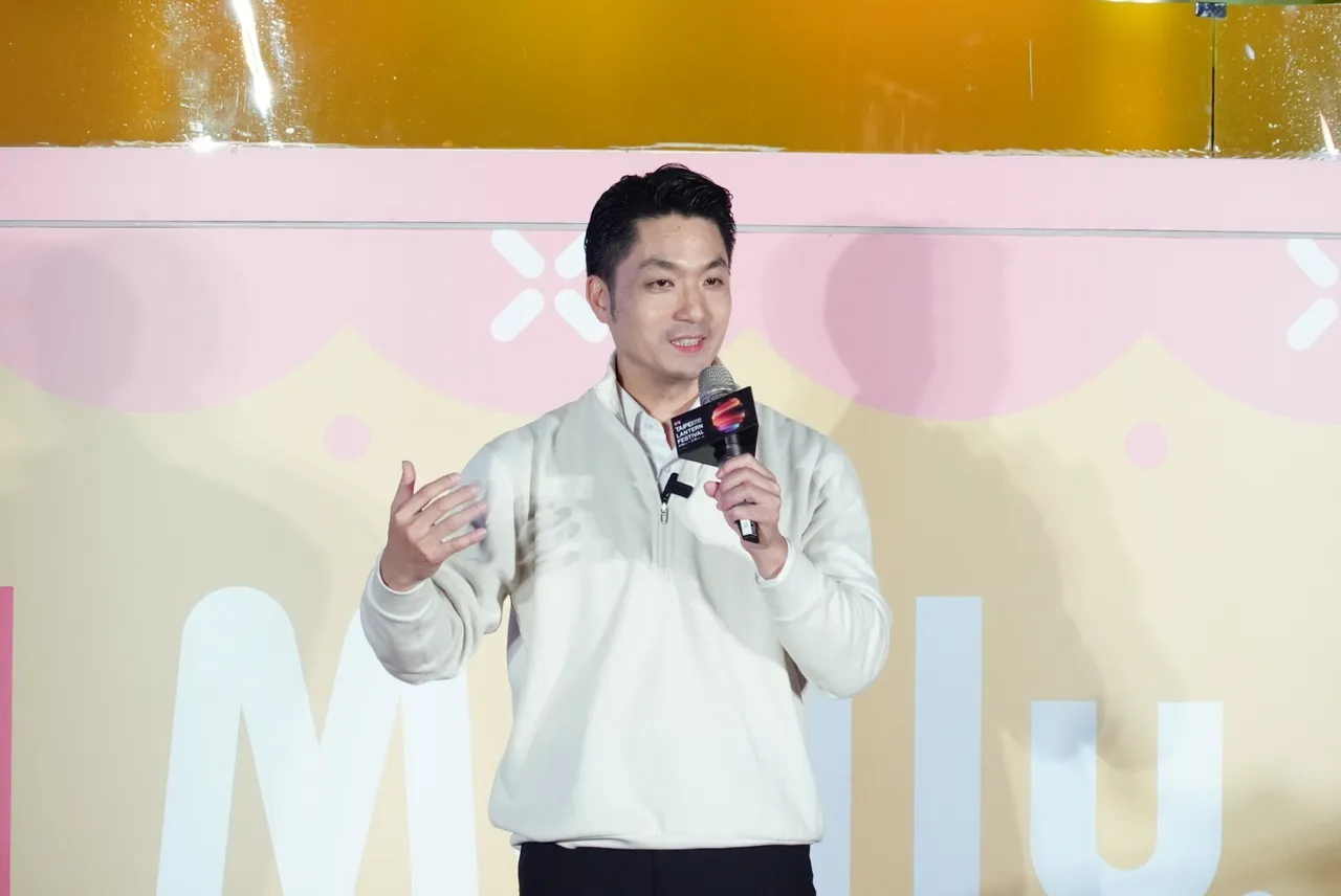 蔣萬安出席點燈儀式。台北市觀傳局提供