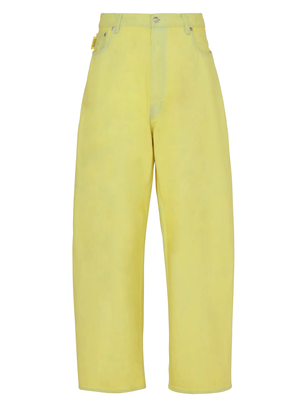 Onitsuka Tiger 2026春夏Denivita日製丹寧系列黃色丹寧寬褲，1萬700元。品牌提供