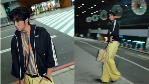 婁峻碩飛米蘭預備賞鬼塚虎大秀　套黃色丹寧褲先在機場帥一波