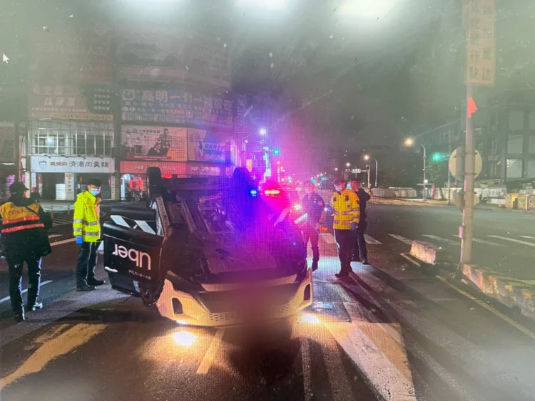 事故現場。龜山警分局提供