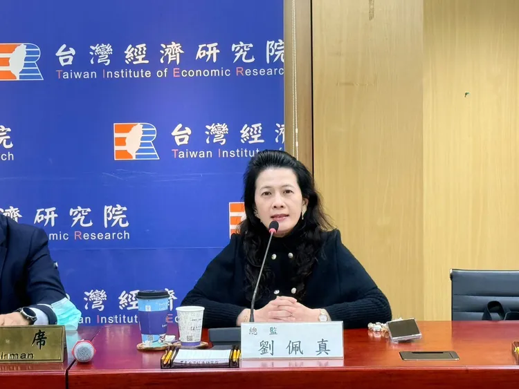 台灣經濟研究院今公布景氣動向調查。圖為台灣經濟研究院產經資料庫總監劉佩真。台經院提供