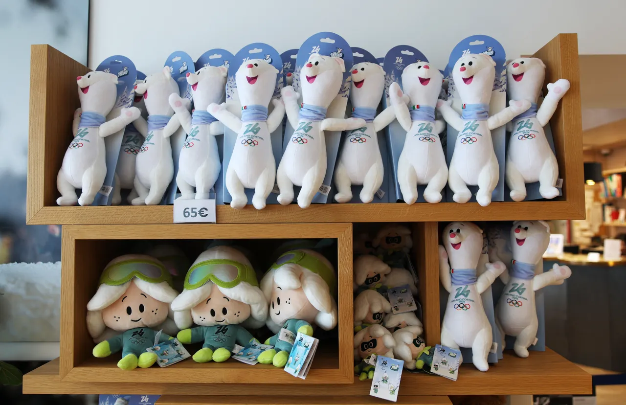冬季奧運的官方吉祥物與紀念品。路透社資料照片