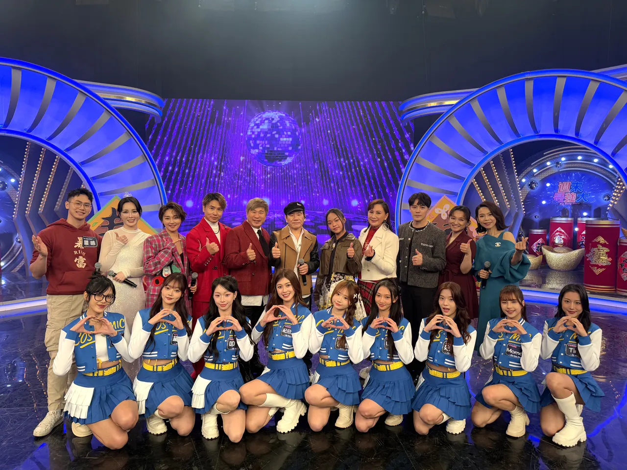 強檔單元「瓜瓜夜總會」為迎接大年初五，邀請多位重量級嘉賓同樂。華視提供