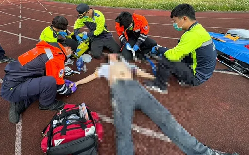 17歲高中生跑步突然倒地　師長、校護、消防合力搶救挽回一命