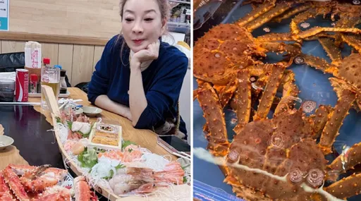 楊繡惠春節出遊自嘲沖繩當「盤子」！一餐吃掉2萬多