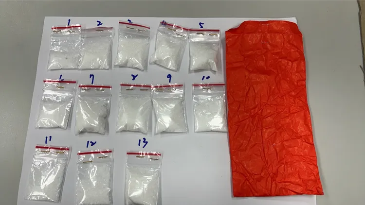 杜男一度喊冤，警方在車上搜出K他命後，他才認栽。民眾提供