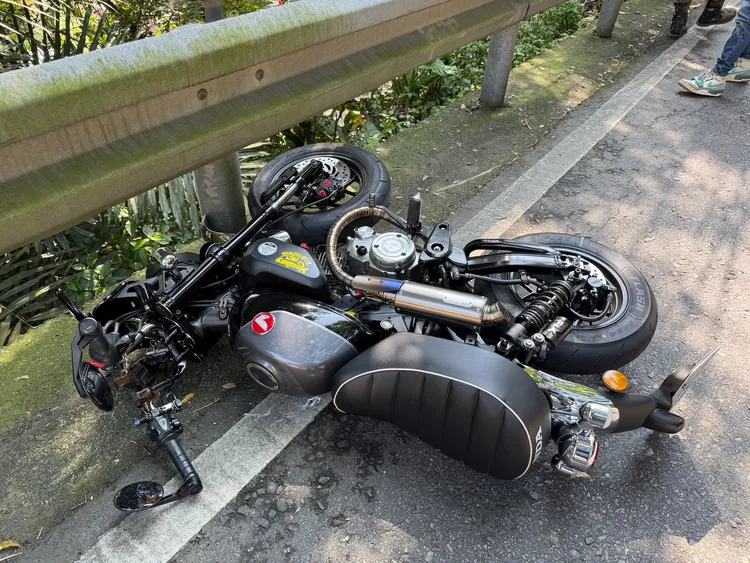 張男所騎乘的車輛。翻攝畫面