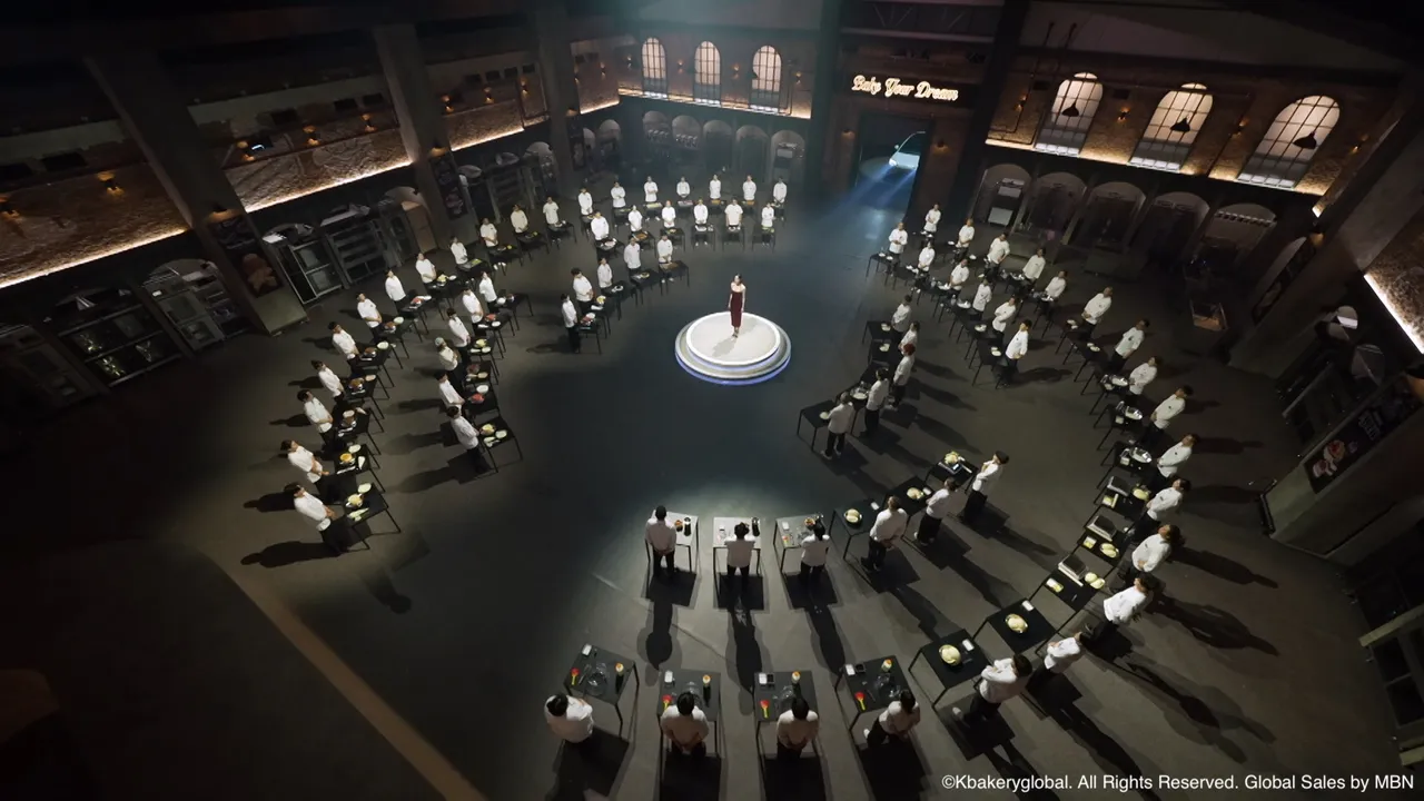 《天下烘培》在《黑白大廚》的攝影棚拍攝。Hami Video提供